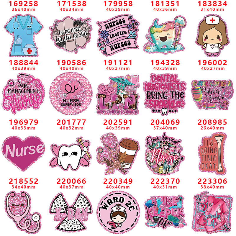 Fashion Cute Cartoon Best And Hottest Nurse Doctor School Courier Work Card Badge Holder Badge Reel