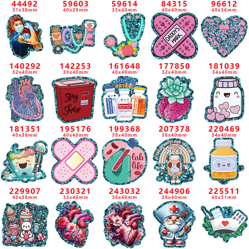 Fashion Cute Cartoon Best And Hottest Nurse Doctor School Courier Work Card Badge Holder Badge Reel