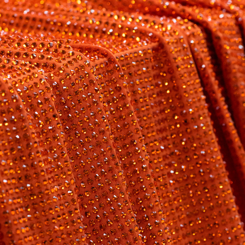 Clothing Hot-Stamping Rhinestones, Fabrics With Dense Diamond Patterns, Clothing Products, Diy Hot-Stamping Custom Processing Factory