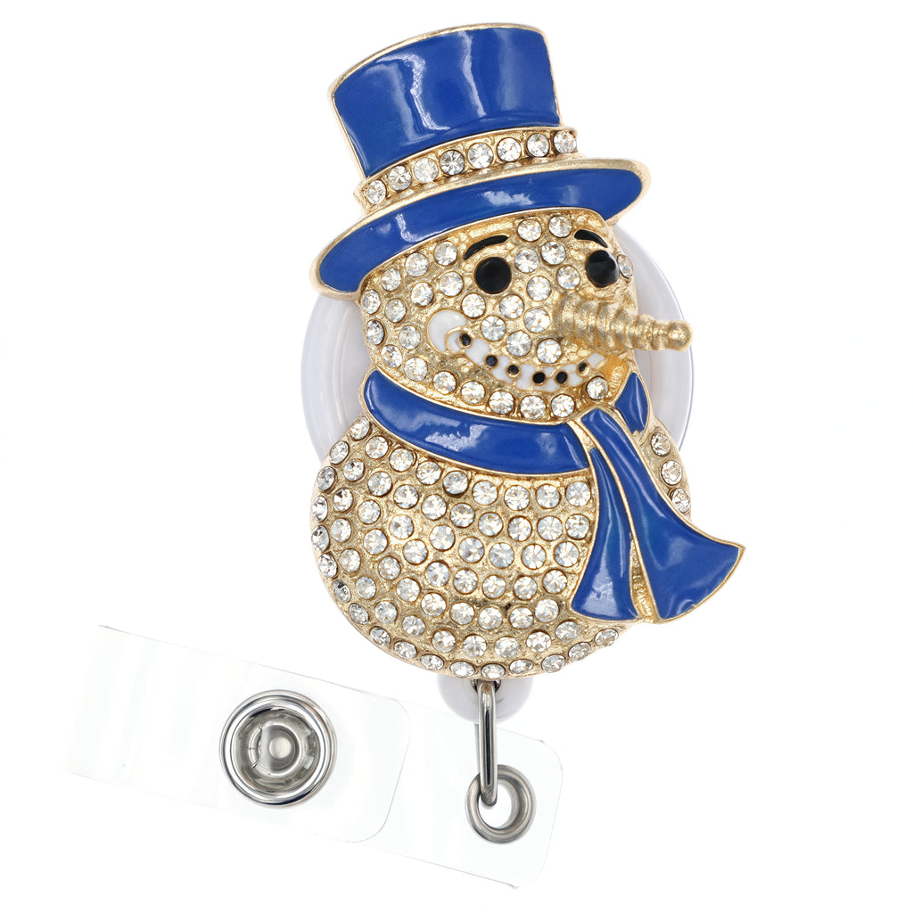 Christmas Fashion Cute Snowman Badge Reel