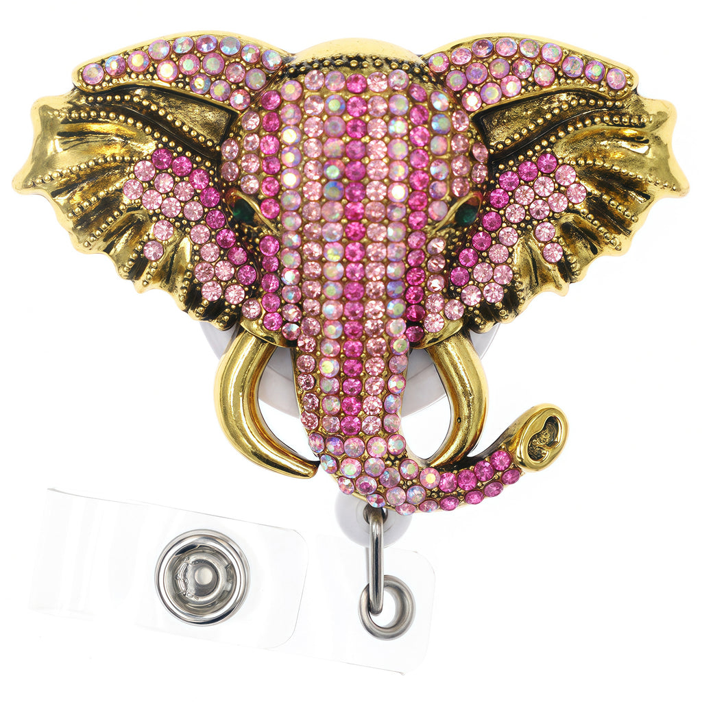 Fashion Cute Retro Elephant Badge Reel